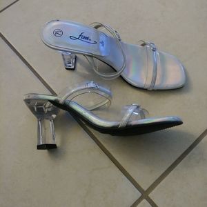 Women's clear high heels